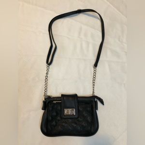 Black Faux Leather Crossbody